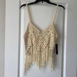 NWT crochet Lulu’s shirt